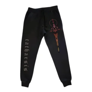 Black Fire Dagger Joggers (Size Medium)